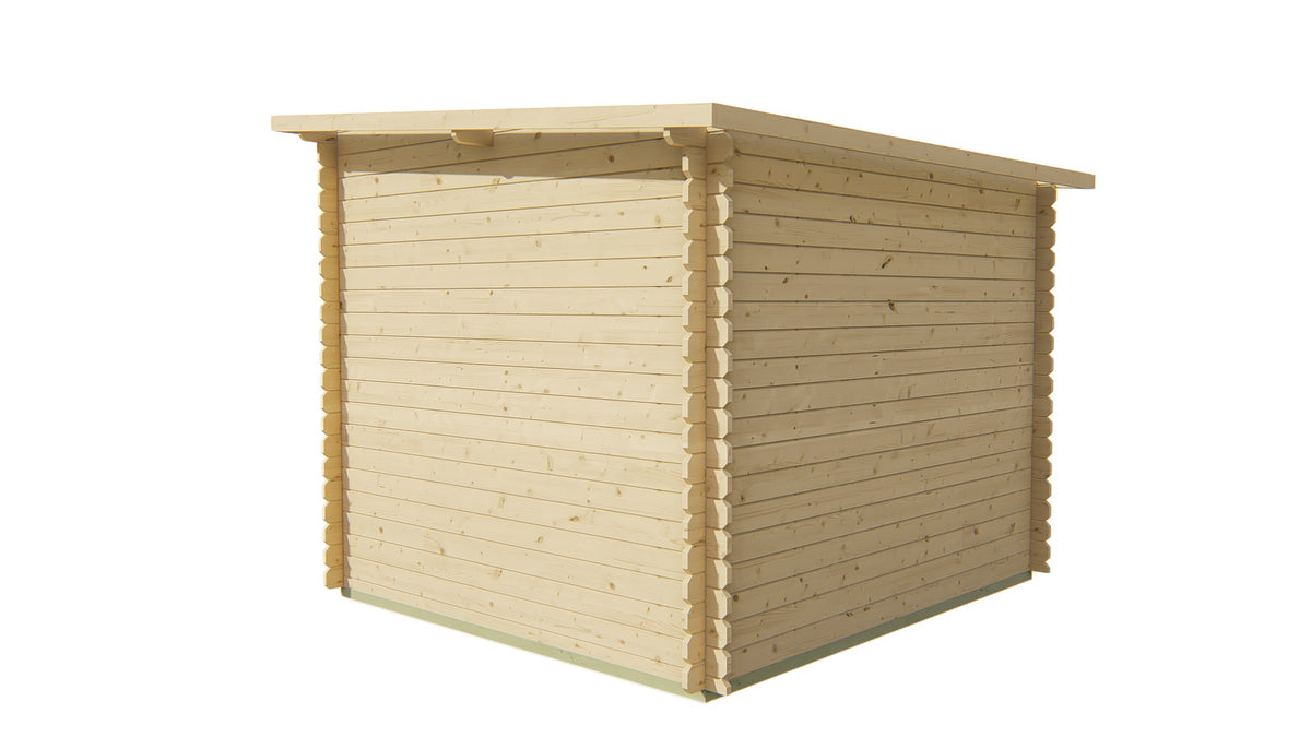 Cabane en rondins - Maison de jardin Mila | 28 mm | pin brun imprégné