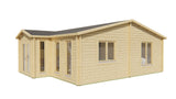 Cabane en rondins - Maison de jardin Mullingar | 70 mm | pin gris imprégné