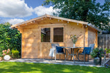 Blockhütte - Gartenhaus Murcia | 34mm | Fichte Red Class Holz imprägniert