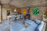 Blockhütte - Gartenhaus Mokka | 40mm | Fichte Red Class Holz imprägniert