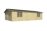 Blockhaus - Gartenhaus Navarra | 44 mm | honiggelb imprägniert