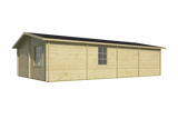 Blockhaus - Gartenhaus Navarra | 44 mm | honiggelb imprägniert