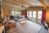 Blockhütte - Gartenhaus Newcastle | 58mm | Fichtengrün imprägniert