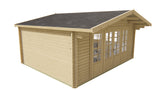 Blockhütte - Gartenhaus Newcastle | 58mm | Fichte Red Class Holz imprägniert