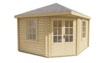 Blockhaus - Gartenhaus Nilsson | 44mm | Fichte Red Class Holz imprägniert