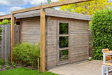 Blockhaus - Gartenhaus Novalie | 19mm | Fichte grau imprägniert