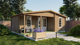 Cabane en rondins - Maison de jardin Ollie | 70 mm | vert pin imprégné
