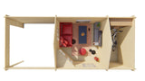 Cabane en rondins - Maison de jardin Olson | 44 mm | Bois imprégné de classe rouge