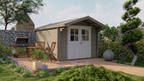 Cabane en rondins - Maison de jardin Pampelune | 34 mm | Bois imprégné de classe rouge