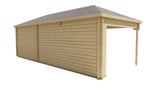 Blockhaus - Gartenhaus Paiva | 44mm | Fichte Red Class Holz imprägniert