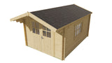 Cabane en rondins - Maison de jardin Pampelune | 34 mm | Bois imprégné de classe rouge