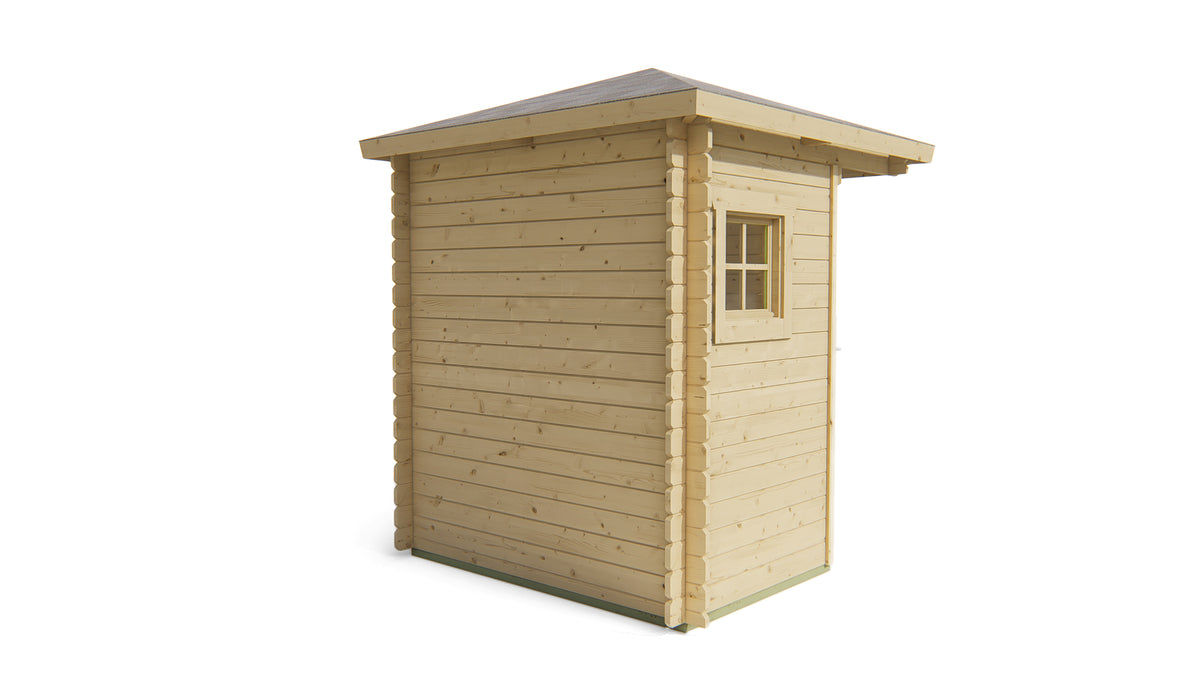 Cabane en rondins - Maison de jardin Petra | 28 mm | miel jaune imprégné
