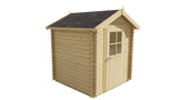 Blockhaus - Gartenhaus Richard | 28mm | Fichtengrün imprägniert