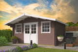 Blockhaus - Gartenhaus Rika | 44mm | Fichte grau imprägniert