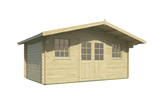 Blockhaus - Gartenhaus Rika | 44mm | Fichte grau imprägniert