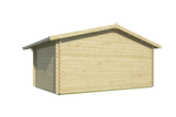 Blockhaus - Gartenhaus Rika | 44mm | Fichte grau imprägniert