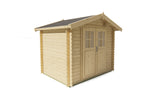 Blockhaus - Gartenhaus Robert | 28mm | Fichte Red Class Holz imprägniert