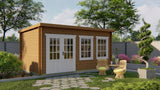 Blockhaus - Gartenhaus Sadie | 40 mm | grau imprägniert
