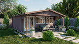 Blockhütte - Gartenhaus Rune | 70mm | Fichte Red Class Holz imprägniert