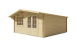 Cabane en rondins - Maison de jardin Salamanque | 34 mm | Bois imprégné de classe rouge