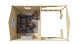 Blokhut - Tuinhuis Sanstrov | 44 mm | vuren grijs geïmpregneerd