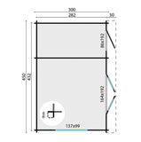 Blockhaus - Gartenhaus Santander | 34mm | Fichte Red Class Holz imprägniert