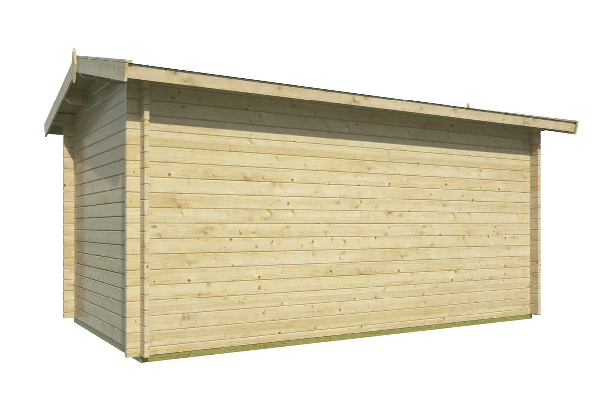 Cabane en rondins - Maison de jardin Shannon | 40 mm | imprégné de brun