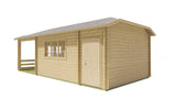 Blockhaus - Gartenhaus Sibella | 44mm | Fichte grau imprägniert
