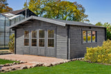 Blockhütte - Gartenhaus Southampton | 58mm | Fichtengrün imprägniert