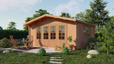 Blockhütte - Gartenhaus Southampton | 58mm | Fichtengrün imprägniert