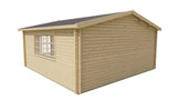 Blockhütte - Gartenhaus Southampton | 58mm | Fichtengrün imprägniert