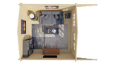 Blockhaus - Gartenhaus Stian | 58mm | Fichte Red Class Holz imprägniert