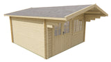 Blockhaus - Gartenhaus Stian | 58mm | Fichte Red Class Holz imprägniert