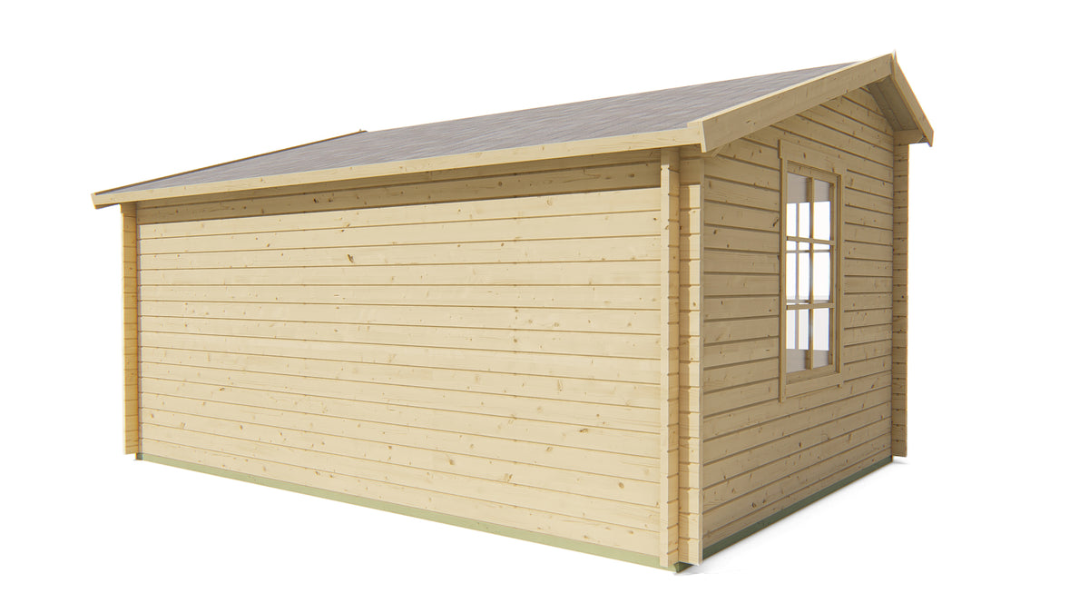 Blockhütte - Gartenhaus Tane | 40mm | Fichte braun imprägniert