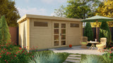Blockhaus - Gartenhaus Zerja | 28 mm | braun imprägniert