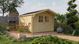 Cabane en rondins - Maison de jardin Pampelune | 34 mm | Bois imprégné de classe rouge