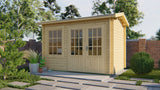 Cabane en rondins - Maison de jardin Daisy | 40 mm | miel de feu imprégné de jaune