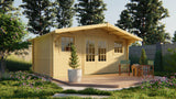 Blokhut - Tuinhuis Karen | 40 mm | honinggeel geïmpregneerd