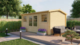 Cabane en rondins - Maison de jardin Jenny | 40 mm | miel jaune imprégné