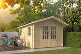 Cabane en rondins - Maison de jardin Peggie | 40 mm | Bois imprégné de classe rouge