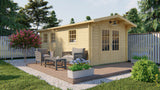 Cabane en rondins - Maison de jardin Rick | 40 mm | Bois imprégné de classe rouge