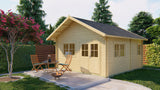 Blockhaus - Gartenhaus Llanes | 44 mm | unbehandelt