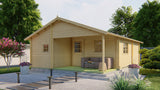 Blockhaus - Gartenhaus Javea | 44 mm | braun imprägniert