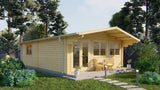 Blockhütte - Gartenhaus Ballyragget | 70mm | Fichte grau imprägniert