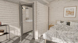 Toilettenset für Blockhütten, groß | 28 mm | unbehandelt