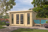 Blockbohlenhaus - Gartenhaus Maggie | 40 mm | braun imprägniert