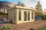 Blockbohlenhaus - Gartenhaus Victoria | 58 mm | Red Class Holz imprägniert