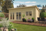 Blokhut - Tuinhuis Moderna | 44 mm | onbehandeld