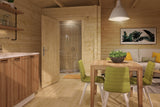 Blockhütte - Gartenhaus Toiletten-/Duschset XXXL | 70 mm | unbehandelt