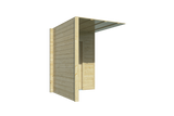 Blockhütte - Gartenhaus Toiletten-/Duschset XXXL | 70 mm | unbehandelt